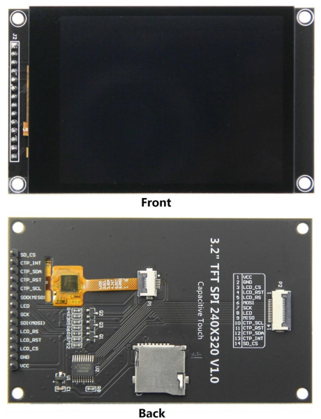YBC032EGS-Q2 3.2-inch IPS SPI Display LCD Module with 240Ãâ320 Resolution and Capacitive Touch Screen 0