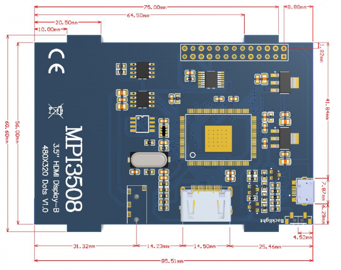 3.5 Inch TFT Resistive Touch Screen 480ÃÆÃ¢â¬â320 Resolution LCD Display Module 2